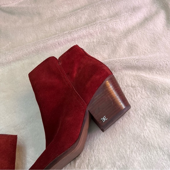 Sam Edelman Welles Bootie In Spiced Mahogany Suede - Picture 4 of 10